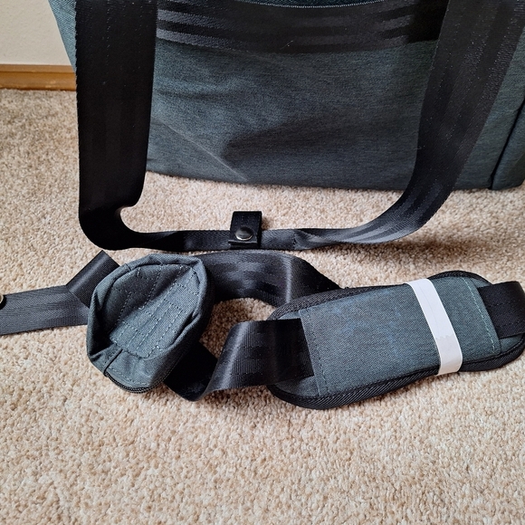 Lovevook Diaper Tote bag Shoulder Strap Dark Green Large Zip Closure - Picture 9 of 9